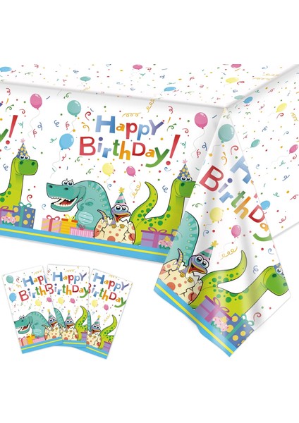 10 Adet Çatal 130X220 cm Karikatür Dinozor Tek Kullanımlık Masa Örtüsü Orman Dino Masa Örtüsü Dinozor Roar Doğum Günü Masa Örtüsü Safari Rawr Boy 1st Fav (Yurt Dışından)