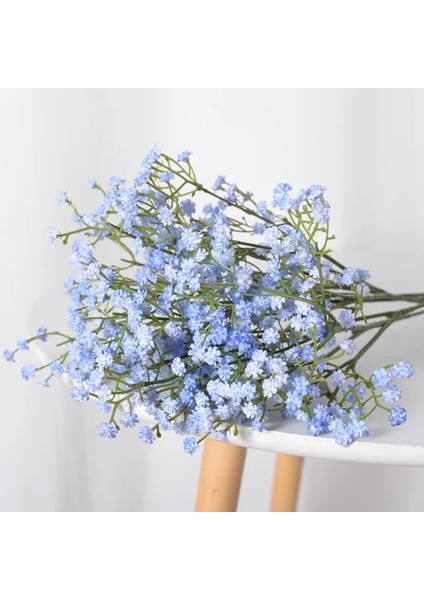 Açık Mavi 5 Adet 5/1 Adet Gypsophila Yapay Çiçek Beyaz Pembe Mavi Bebek Nefes Plastik Buket Ev Dekoratif Dıy Düğün Parti Dekorasyon (Yurt Dışından)