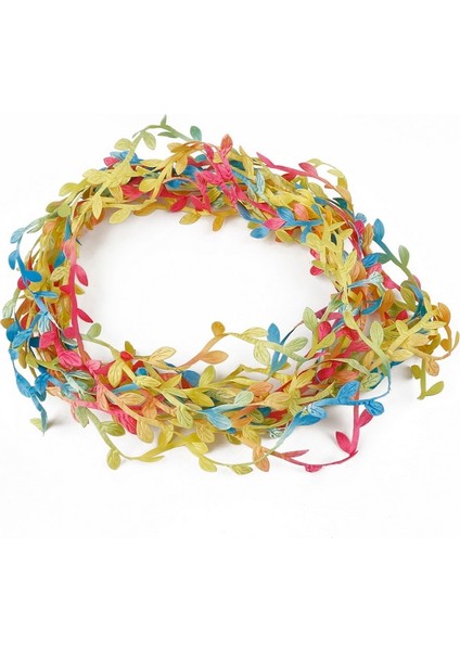 Yeşil 10 Metre Ipek Yaprak Şeklinde Yapay Çiçek Yeşil Yapraklar Ev Düğün Dekorasyon Için Dıy Çelenk Scrapbooking Craft Sahte Çiçek (Yurt Dışından)