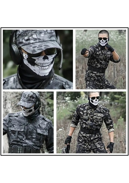 1 Adet Model C Bisiklet Kayak Kafatası Yarım Yüz Maskesi Hayalet Eşarp Çok Kullanımlı Boyun Isıtıcı Cod Маска От Вируса Masque Tissu Maskara Para Rosto indirimleri