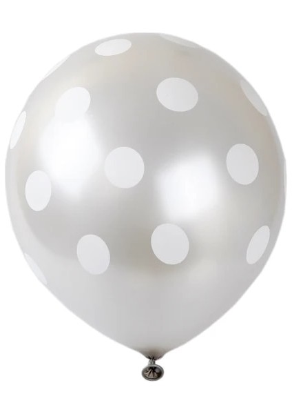 Gri 10 Adet/grup 12 Inç Renkli Puantiyeli Lateks Balonlar Doğum Günü Düğün Parti Dekorasyon Dalga Noktası Helyum Balon Çocuk Oyuncak Globos (Yurt Dışından)
