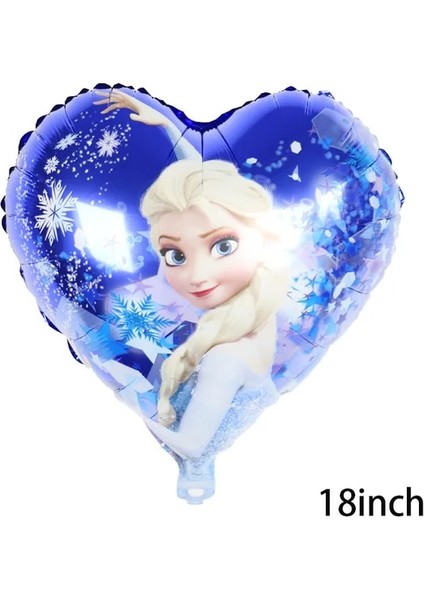 18 Inç Balon 1 Adet Disney Dondurulmuş Elsa Anna Prenses Kız Iyilik Doğum Günü Partisi Süslemeleri Sofra Kağıt Tabak Saman Afiş Balon Parti Malzemeleri (Yurt Dışından)