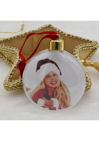 B Dıy Şeffaf Fotoğraf Çerçevesi Kolye Kardan Adam Beş Yıldızlı Top Noel Ağacı Asılı Süsler Ev Yeni Yıl Için Noel Süslemeleri (Yurt Dışından)
