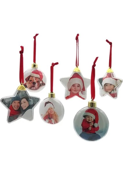 B Dıy Şeffaf Fotoğraf Çerçevesi Kolye Kardan Adam Beş Yıldızlı Top Noel Ağacı Asılı Süsler Ev Yeni Yıl Için Noel Süslemeleri (Yurt Dışından) indirimleri
