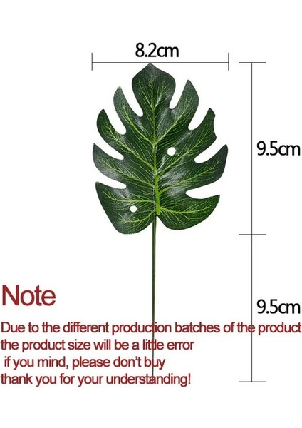 BB481 10 Adet 10-20 Adet Yapay Bitkiler Tropikal Monstera Palmiye Yaprakları Hawaii Tema Parti Dekoru Için Simülasyon Yaprak Ev Bahçe Sahte Yapraklar (Yurt Dışından)