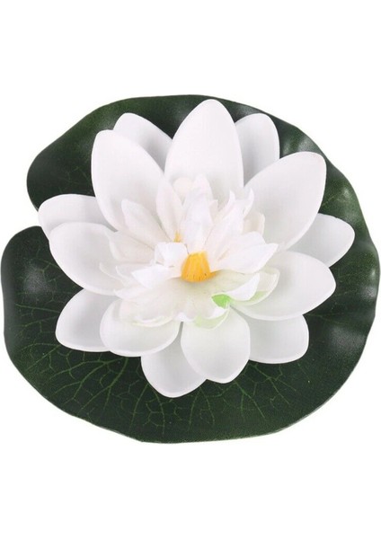 10 Adet Rastgele 10 cm 5 Adet/takım Renkli Yapay Sahte Yüzen Nilüfer Çiçeği Lotus Yaprağı Gölet Bitkileri Bahçe Havuzu Dekor (Yurt Dışından)