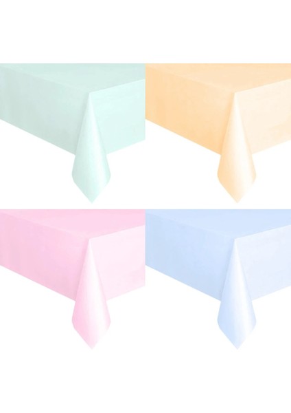 1 Adet S Tek Kullanımlık Masa Örtüsü Pembe Beyaz Plastik Dikdörtgen Masa Örtüsü Silin Masa Örtüsü Çocuklar Doğum Günü Düğün Parti Masa Süsü Malzemeleri (Yurt Dışından) fiyatları