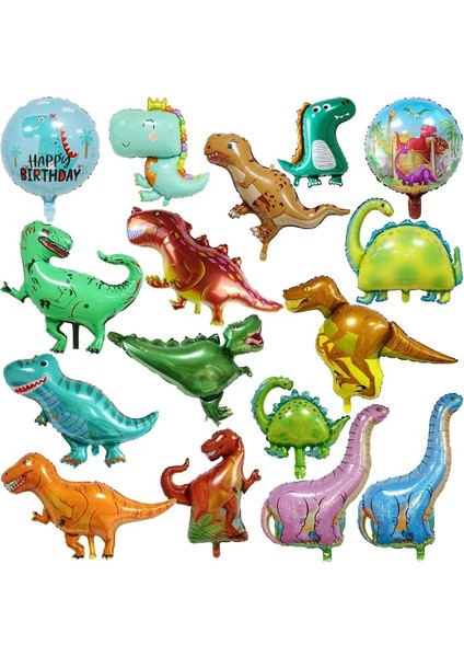 Resim Olarak Büyük Jurassic Dinozor Doğum Günü Partisi Dekorasyon Folyo Balonlar Hayvan Balon Bebek Duş Helyum Globos Ayakta Karikatür Ejderha (Yurt Dışından)