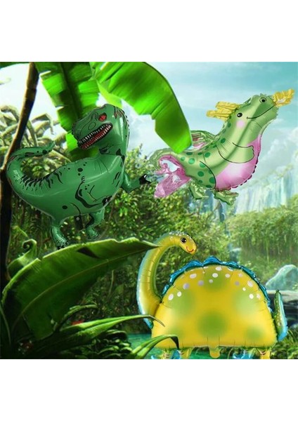 Resim Olarak Büyük Jurassic Dinozor Doğum Günü Partisi Dekorasyon Folyo Balonlar Hayvan Balon Bebek Duş Helyum Globos Ayakta Karikatür Ejderha (Yurt Dışından)