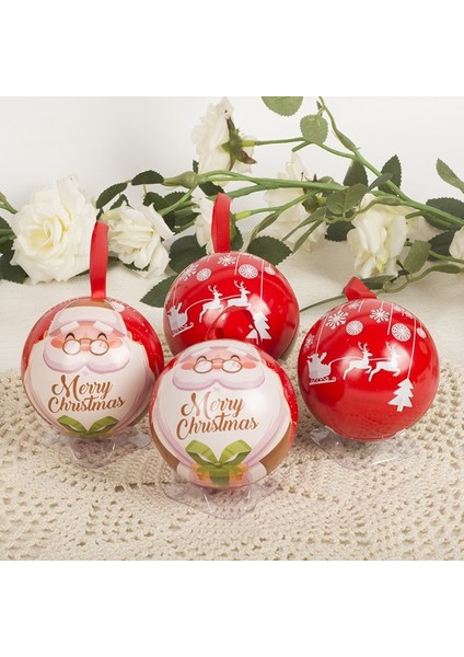 Stil 5 Noel Topları Noel Şeker Demir Kutu Yılbaşı Ağacı Süsleri Topu Noel Baba Kardan Adam Dekorasyon 2023 Ev Yeni Yıl Dekorasyon (Yurt Dışından)