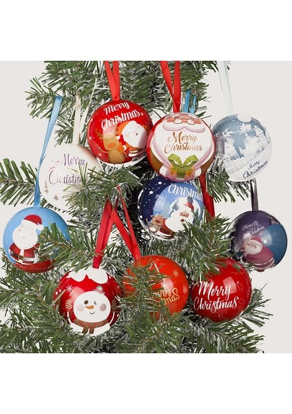 Stil 5 Noel Topları Noel Şeker Demir Kutu Yılbaşı Ağacı Süsleri Topu Noel Baba Kardan Adam Dekorasyon 2023 Ev Yeni Yıl Dekorasyon (Yurt Dışından) fiyatları