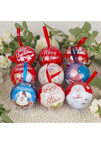 Stil 5 Noel Topları Noel Şeker Demir Kutu Yılbaşı Ağacı Süsleri Topu Noel Baba Kardan Adam Dekorasyon 2023 Ev Yeni Yıl Dekorasyon (Yurt Dışından) modelleri