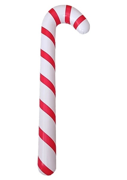 Kırmızı 90 cm 90 cm Şişme Noel Şeker Kamışı Sopa Balonlar Açık Şeker Kamışı Dekor Noel Dekorasyon Malzemeleri Için 2023 Navidad (Yurt Dışından)