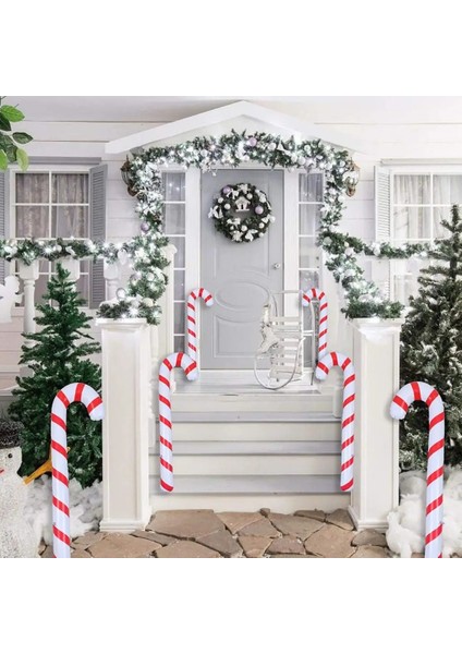 Kırmızı 90 cm 90 cm Şişme Noel Şeker Kamışı Sopa Balonlar Açık Şeker Kamışı Dekor Noel Dekorasyon Malzemeleri Için 2023 Navidad (Yurt Dışından) fırsatları