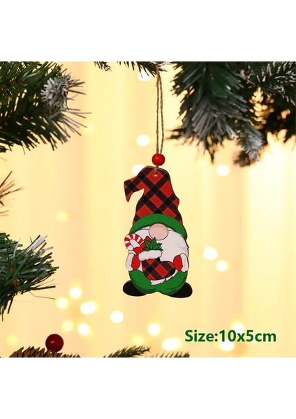 Gnome Kırmızı Çorap-4 Ahşap Kızak Noel Dekorasyonu Ev Ahşap Kayak Çanı Noel Süsleri Çocuklar Için Hediye Ev Navidad Yeni Yıl Partisi Dekoru 2023 (Yurt Dışından)