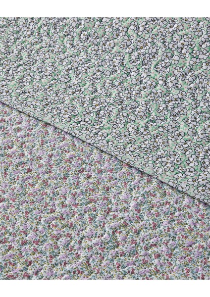 Crispy Garden Tek Kişilik Çok Amaçlı Örtü 160 x 220 cm Pembe