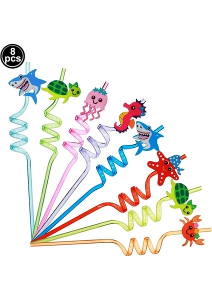 11 8 Adet 25 cm Yeniden Kullanılabilir Yarış Arabası Pipet Araba Yeniden Kullanılabilir Plastik Pipet Çocuk Yarış Arabası Doğum Günü Partisi Süslemeleri (Yurt Dışından)