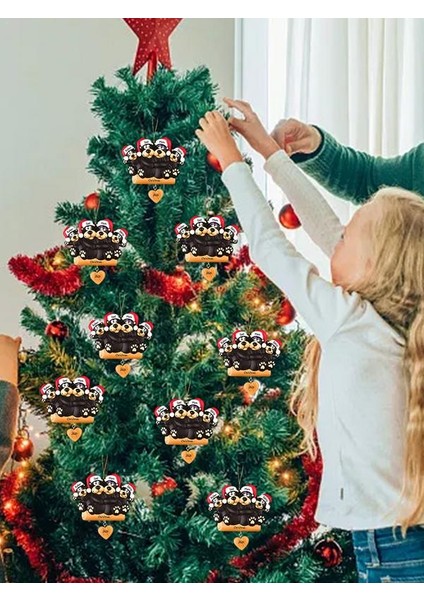 5 Kafa Noel Ağacı Asılı Kolye Kişiselleştirin Aile Süsleme 2022 Noel Süsleme Dıy Adı ve Metin ile Özelleştirilmiş Noel (Yurt Dışından) modelleri