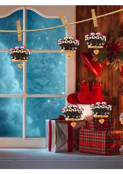 5 Kafa Noel Ağacı Asılı Kolye Kişiselleştirin Aile Süsleme 2022 Noel Süsleme Dıy Adı ve Metin ile Özelleştirilmiş Noel (Yurt Dışından) fırsatları