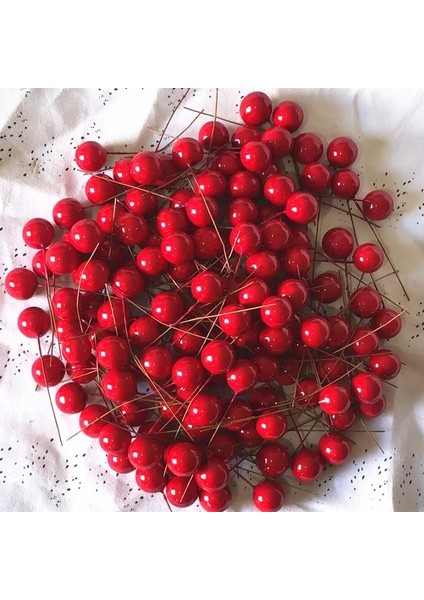 Kırmızı Top 10 Adet 10/50/100 Adet 12MM Berry Noel Yapay Dekorasyon Simülasyon Kırmızı Top Süsleme Sahte Köpük Meyve Çelenk Dıy Ev Dekor (Yurt Dışından)