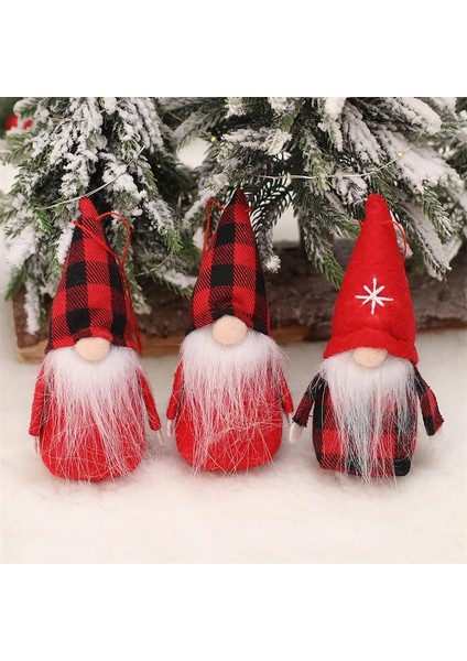 WOOD-513-FORESTER 3 Adet/takım Noel Cüceleri Melek Bebek Ev Için Noel Süslemeleri Navidad 2023 Noel Ağacı Ahşap Kolye Yeni Yıl 2024 Hediyeleri (Yurt Dışından)