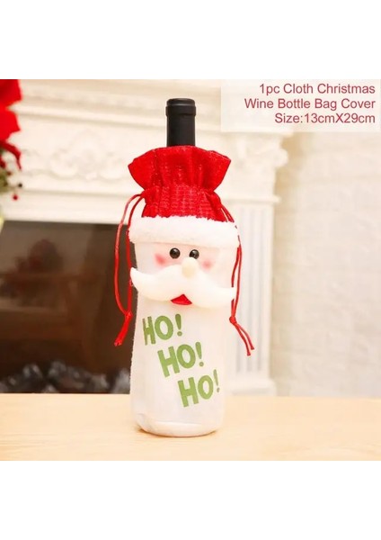 Ho Ho Ho Noel Baba Fengrise Ev Için Noel Süslemeleri Noel Baba Şarap Şişesi Kapağı Kardan Adam Çorap Hediye Sahipleri Noel Navidad Dekor Yeni Yıl (Yurt Dışından)
