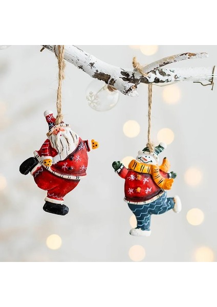 186- Kırmızı Kar Tanesi 2023 Yeni Noel Reçine Kolye Noel Ağacı Dekorasyon Ev Dekorasyon Dıy Çocuk Oyuncakları Hediyeler Noel Süsleri Navidad 2022 (Yurt Dışından)
