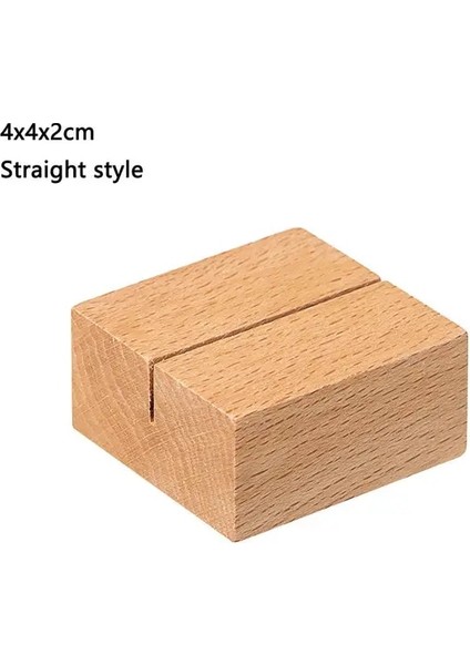 4X4X2CM-D 1 Adet Doğal Ahşap Memo Klipleri Fotoğraf Tutucu Kelepçeleri Standı Kartı Masaüstü Mesaj El Sanatları El Yapımı Memo Tutucu Ev Ofis Için (Yurt Dışından)
