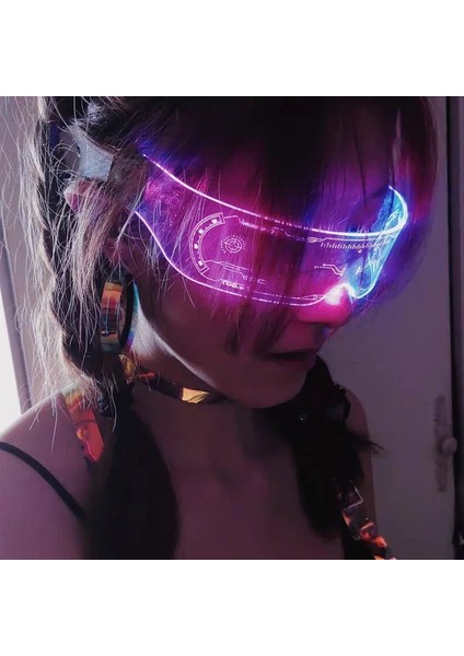 03 Müzik Bar Için Renkli Aydınlık LED Gözlük Ktv Neon Parti Noel Cadılar Bayramı Dekorasyon LED Gözlük Festivali Performans Sahne (Yurt Dışından) fiyatları