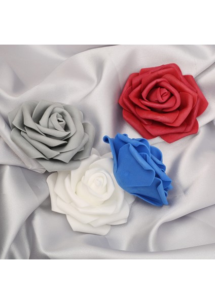 Turuncu 30 8 cm 10/20/30/50 Adet Yapay Pe Köpük Gül Çiçek Kafaları Gelin Buketi Çiçek Düğün Parti Için Dekoratif Scrapbooking Dıy (Yurt Dışından)