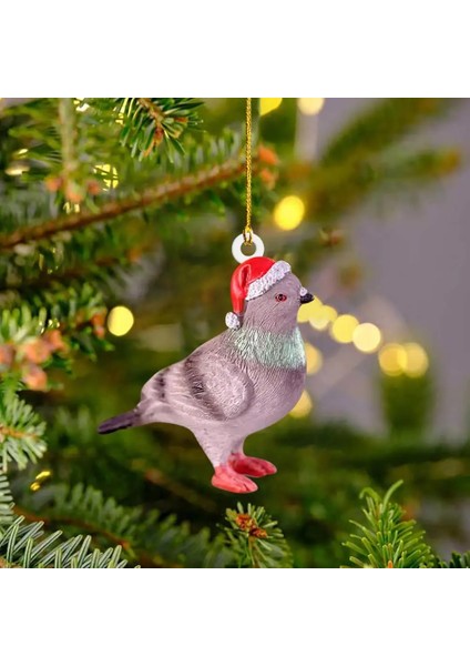 E Narin Noel Kolye Çoklu Stiller Kirpi Kolye Şapka Ağacı Asılı Tavşan Kirpi Kolye Atmosfer Yaratmak (Yurt Dışından)