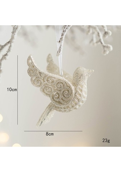 STYLE11 Noel Ağacı Asılı Kolye Glitter Küçük Noel Geyik Oranments Noel Elk Mutlu Noel Dekor Mutlu Yeni Yıl 2023 Beyaz Geyik (Yurt Dışından)