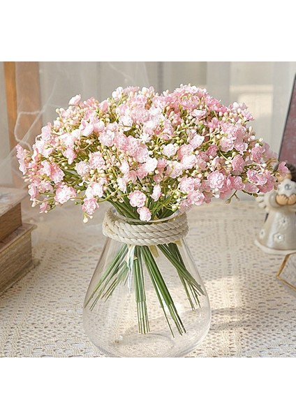 Mavi 40 Kafa Buket Yapay Plastik Çiçek El Yapımı Babysbreath Sahte Bitki Gypsophila Çiçek Düğün Ev Masa Süsü Için Düzenlemek (Yurt Dışından) fiyatları
