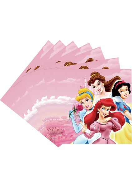 1 Adet-Balon Disney Yeni Prenses Bebek Duş Parti Kek Dekorasyon Doğum Günü Partisi Dekoru Kız Parti Bardağı Plaka Tek Kullanımlık Sofra Malzemeleri (Yurt Dışından)