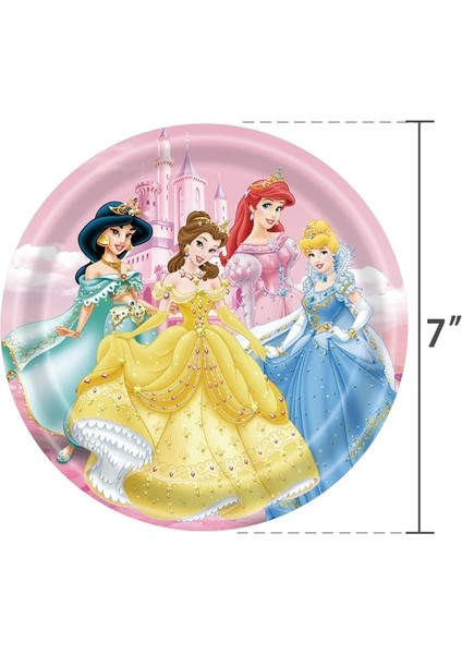 1 Adet-Balon Disney Yeni Prenses Bebek Duş Parti Kek Dekorasyon Doğum Günü Partisi Dekoru Kız Parti Bardağı Plaka Tek Kullanımlık Sofra Malzemeleri (Yurt Dışından)