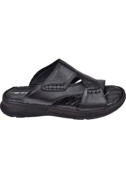 Deri Comfort Erkek Terlik For-Tuna Taba