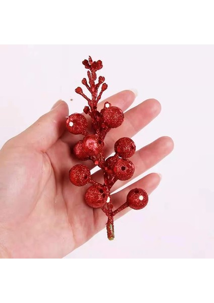C Yapay Kiraz Berry Glitter Noel Ağacı Topu Noel Çiçek Şube Asılı Süsler Ev Yeni Yıl Için Noel Süslemeleri (Yurt Dışından) fırsatları