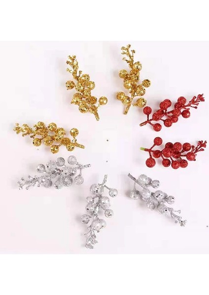 C Yapay Kiraz Berry Glitter Noel Ağacı Topu Noel Çiçek Şube Asılı Süsler Ev Yeni Yıl Için Noel Süslemeleri (Yurt Dışından) indirimleri
