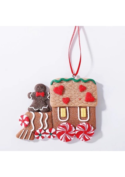E Noel Yumuşak Kil Şeker Tren Kolye Noel Baba Zencefilli Kurabiye Adam Noel Ağacı Asılı Süsleme Merry Christmas Dekor Ev Için (Yurt Dışından) modelleri