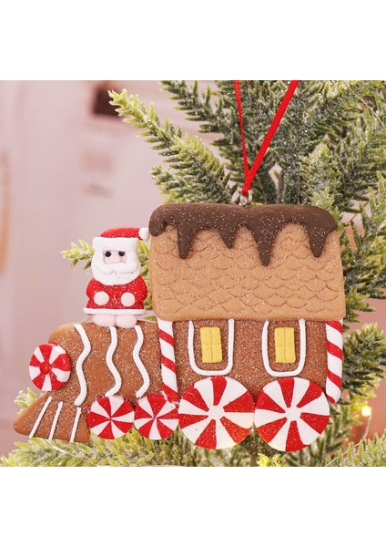 E Noel Yumuşak Kil Şeker Tren Kolye Noel Baba Zencefilli Kurabiye Adam Noel Ağacı Asılı Süsleme Merry Christmas Dekor Ev Için (Yurt Dışından) fırsatları