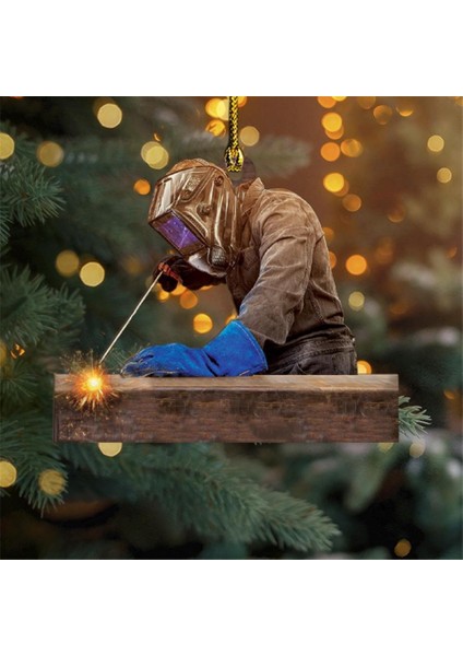 04 Noel Dekorasyon Akrilik Kişiselleştirilmiş Kaynakçı Kolye Dıy Noel Ağacı Kolye Ev Noel Navidad Hediyeler Için Yeni Yıl 2023 (Yurt Dışından)