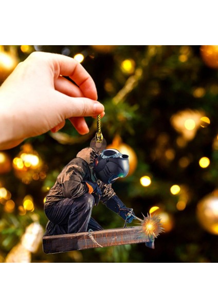 04 Noel Dekorasyon Akrilik Kişiselleştirilmiş Kaynakçı Kolye Dıy Noel Ağacı Kolye Ev Noel Navidad Hediyeler Için Yeni Yıl 2023 (Yurt Dışından)