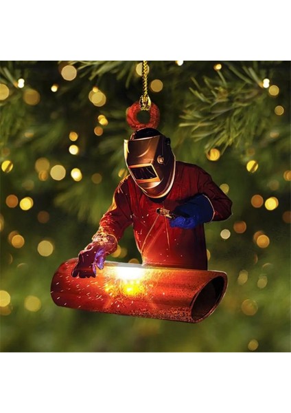 04 Noel Dekorasyon Akrilik Kişiselleştirilmiş Kaynakçı Kolye Dıy Noel Ağacı Kolye Ev Noel Navidad Hediyeler Için Yeni Yıl 2023 (Yurt Dışından)