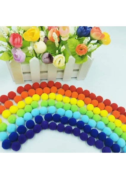 Gökkuşağı Renkleri 30MM Gökkuşağı Ponpon 8-30MM Mini Toplar Çocuklar Için Yaratıcılık Manuel Çalışma Anaokulu Yumuşak Kabarık Ponpon Noel Dıy Dekorasyon (Yurt Dışından) indirimleri