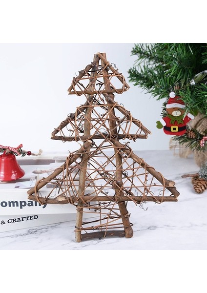30 cm Ağaç 1 Adet Kurutulmuş Rattan Yıldız Noel Masa Süsleme Noel Ağacı Asılı Kolye Noel Dıy Çelenk Çelenk Yeni Yıl Hediyeleri Navidad (Yurt Dışından)