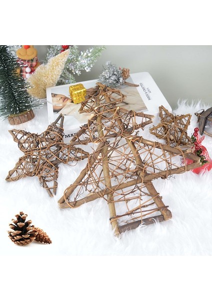 30 cm Ağaç 1 Adet Kurutulmuş Rattan Yıldız Noel Masa Süsleme Noel Ağacı Asılı Kolye Noel Dıy Çelenk Çelenk Yeni Yıl Hediyeleri Navidad (Yurt Dışından) modelleri