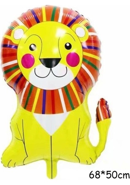 Aslan B Orman Karikatür Hayvan Tema Balonlar Geyik Tavşan Kaplan Aslan Hayvanat Bahçesi Parti Çocuk Oyuncak Doğum Günü Dekor Malzemeleri Helyum Balon (Yurt Dışından)