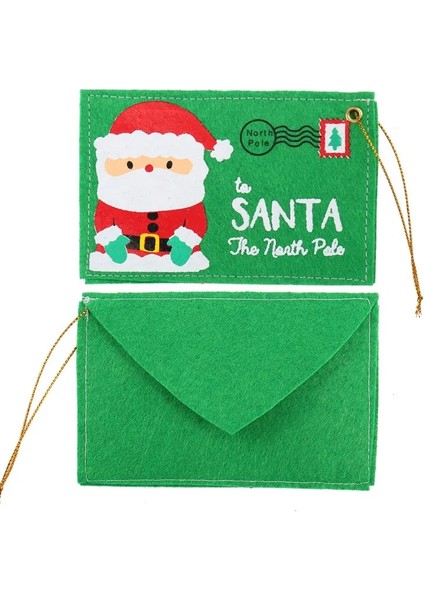 Kırmızı Zarf 2 Adet 2 ~ 20 Adet Noel Baba Mektup Zarf Nakış Kartı Keçe Noel Dekorasyon Süs Navidad Noel Dekorasyon Ev Dekor (Yurt Dışından)