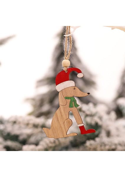 G Noel Süslemeleri Ahşap Boyalı Renkli Araba Noel Ağacı Süsler Kolye Dekor Ev Çocuk Oyuncakları Hediye Için Noel Yeni Yıl (Yurt Dışından)