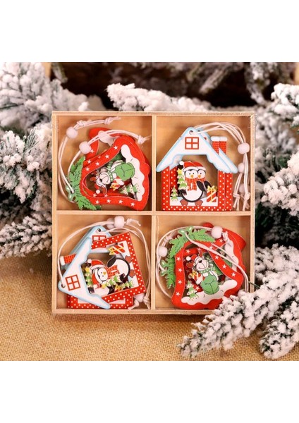 12PCS-SET3 12/9 Adet Noel Ahşap Kolye Kar Tanesi Noel Ağacı Askı Süsleri Noel Süslemeleri Ev Için Navidad Hediye Yeni Yıl 2023 (Yurt Dışından) modelleri